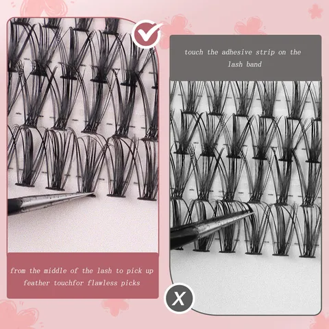 DIY Individuele Cluster Wimpers 30D 40D 7D Spike Natuurlijke Pluizige Wimper Extensions Kit Met Bond Seal Remover Pincet