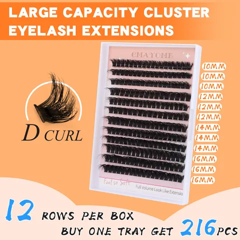 Professional DIY Eyelash Extension Kit Cluster Lashes For Natural Volume Look Bond And Seal With Remover Applicator Tools