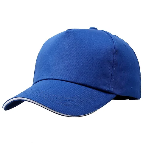 Unisex Cotton Adjustable Baseball Cap Solid Color Sun Protection Outdoor Sport Hat For Men Women Basic 5-Panel Design
