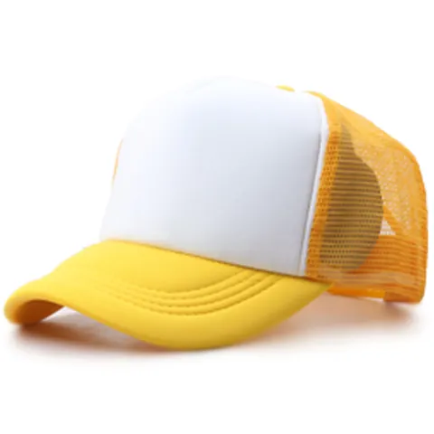 Gorra Trucker de Malla Transpirable Snapback Ajustable Protección Solar Gorra de Béisbol Lisa para Deportes al Aire Libre Unisex