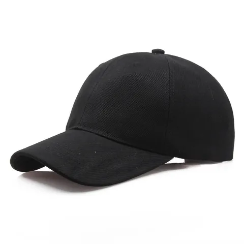 Effen Polyester Katoen Honkbalpet Verstelbaar 6 Panel Zonnehoed Voor Heren Vrouwen Casual Outdoor Sport Gebogen Rand