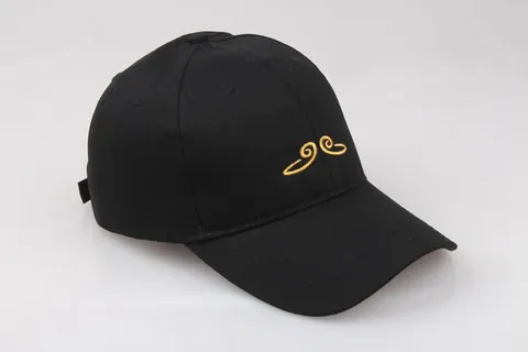 Berretto da Baseball in Saia di Cotone Con Ricamo a Cerchio d'Oro Monkey King Fillet Retro Streetwear Fashion Cappello da Sole Regolabile Uomo Donna