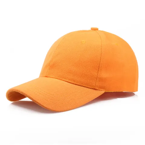 Unisex Solid Color 100% Cotton Adjustable Baseball Cap For Men Women Casual Outdoor Sun Protection Hat 6 Panel Sport Hat