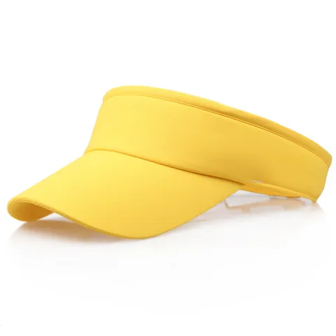 Kids Empty Top Sun Visor Hat Polyester Breathable Adjustable Velcro Sport Sun Hat Outdoor Tennis Running Caps For Children