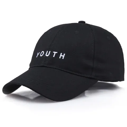 Berretto da Baseball Casual Unisex Ricamo Lettere Youth Cotone Tesa Curva Cappello da Sole Regolabile Sport All'aperto