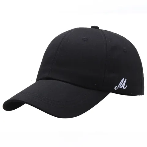 Cappello da Baseball Casual in Misto Cotone Con Ricamo Lettera M Regolabile Protezione Solare Per Uomo Donna Berretto Sportivo Stile Coreano