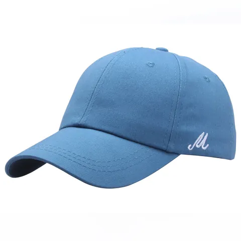 Cappello da Baseball Casual in Misto Cotone Con Ricamo Lettera M Regolabile Protezione Solare Per Uomo Donna Berretto Sportivo Stile Coreano