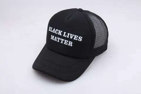 Black Lives Matter I Cant Breathe Bedruckte Baseballkappe Trucker Hat Verstellbar Atmungsaktiv Baumwolle Mesh Sonnenhut