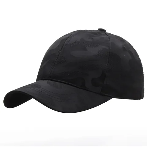 Berretto da Baseball Mimetico in Cotone All'aperto Uomo Regolabile Parasole Tesa Curva Cappello da Golf Casual Stile Militare