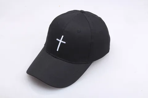 Cross Embroidered Cotton Baseball Cap For Men Women Adjustable Dad Hat Outdoor Casual Sun Hat Fashion Sport Cap