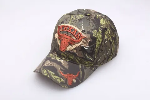 Cappellino da Baseball Mimetico all'aperto per Uomo Donna Protezione Solare Regolabile Caccia Cappello da Pesca Con Decorazione Ricamata