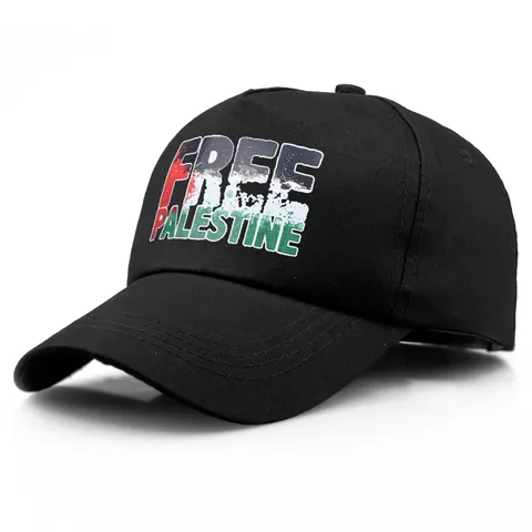 Casquette de Baseball en Coton avec Impression du Drapeau Free Palestine Streetwear Décontracté Réglable Chapeau de Soleil pour Hommes Femmes