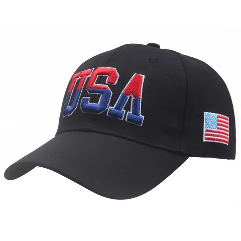 Unisex Καπέλο Baseball Με Κέντημα USA Αμερικάνικη Σημαία Ρυθμιζόμενο Βαμβακερό Με Χρωματικές Αντιθέσεις Αθλητικό Καπέλο Για Υπαίθριες Δραστηριότητες Καθημερινό Ταξίδι