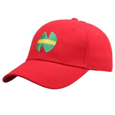 Berretto da Baseball Ricamato Anime Cosplay Per Uomo Donna Rosso Cotone Cappello da Sole Regolabile Outdoor Sport Hip Hop Moda Accessorio