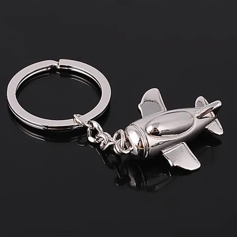 Zinc Alloy Metal Airplane Model Keychain Mini Aircraft Key Ring For Men Women Car Bag Pendant Creative Travel Gift Jewelry