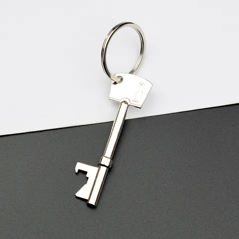 Creative Key Shaped Metal Bottle Opener Keychain Zinc Alloy Portable Beer Cap Lifter Tool For Men Women Gift