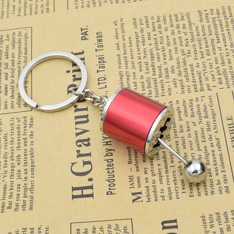 Portachiavi Leva del Cambio Manuale in Lega di Zinco Simulazione a Sei Marce Anello per Chiavi per Amanti delle Auto Regalo Uomo