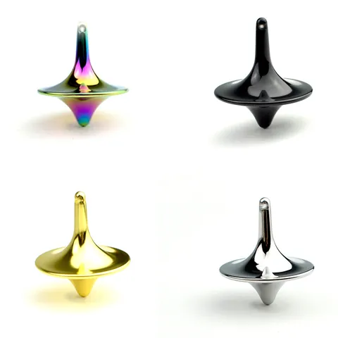 Creative Zinc Alloy Metal Spinning Top Desk Toy Stress Relief For Adults Teens Totem Style Desktop Decorative Spinner