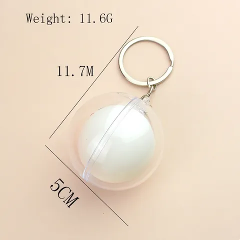 Simulation Tischtennisball Acryl Schlüsselanhänger Transparente Kugel Kreatives Sport Souvenir Für Sportveranstaltungen Geschenk