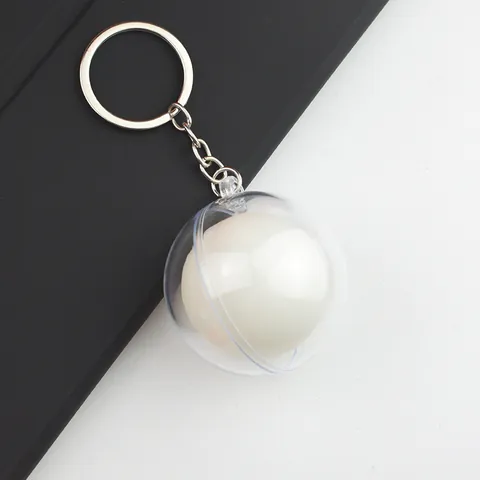 Simulation Tischtennisball Acryl Schlüsselanhänger Transparente Kugel Kreatives Sport Souvenir Für Sportveranstaltungen Geschenk