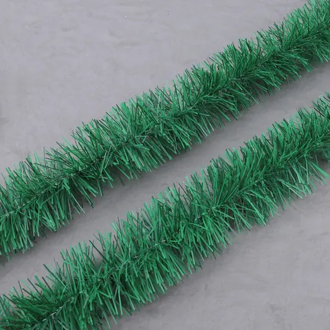 Weihnachten Lametta Girlande Grün PET Festlich Hochzeit Party Haus Deko Feiertag Feier Glitzernde Lametta Band Girlande
