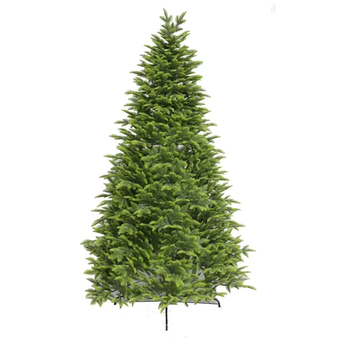 Realistic Simulation Green Christmas Tree With Metal Stand PE Needle Artificial Norfolk Pine For Indoor Home Party Holiday Decor