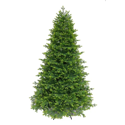 Realistic PE Artificial Christmas Tree With Metal Stand For Home Living Room Restaurant Xmas Party Holiday Decor Tree
