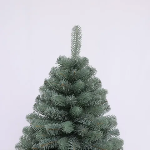 Albero di Natale Artificiale Blu Verde Foglie Miste ad Alta Densità Abete Con Supporto in Metallo per Decorazioni Interne Festive