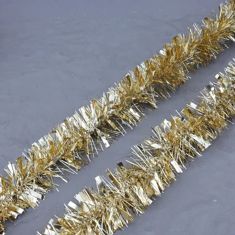 Gold Weihnachten Glittergirlande Metallisch PET Glitzer Band Für Feiertag Party Hochzeit Weihnachtsbaum Hängende Dekoration