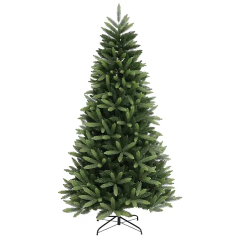 Realistischer Künstlicher Weihnachtsbaum PE PVC Mischung Mit Robustem Metallständer Für Zuhause Büro Feiertagsdekoration