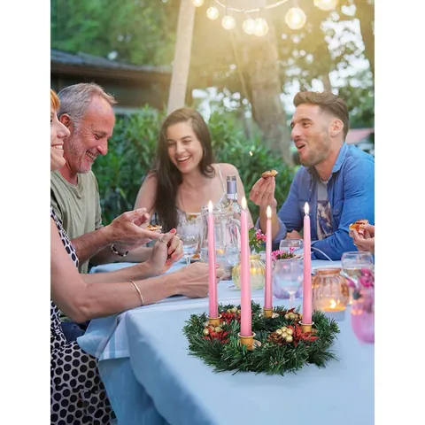 Ghirlanda Natalizia Artificiale Con Pigne Bacche Poinsettia Centrotavola Natalizio Decorazione Per La Casa