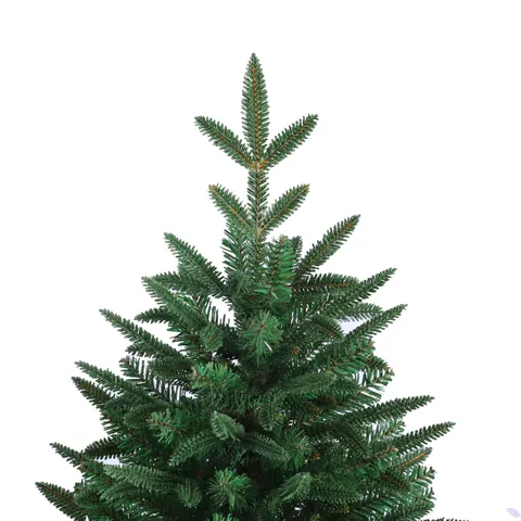 Realistischer Grüner PE PVC Künstlicher Weihnachtsbaum Unbeleuchtet Üppige Zweige Für Wohnzimmer Restaurant Boden Dekoration