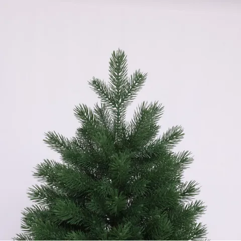 Realistischer PE Künstlicher Weihnachtsbaum Mit Metallständer Dicht Dunkelgrün Kiefer Dekoration Für Wohnzimmer Restaurant Feier