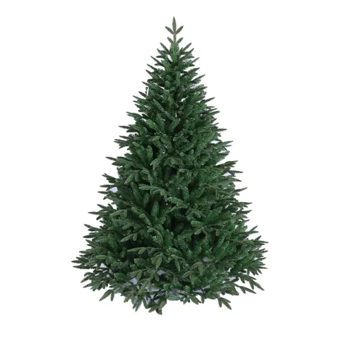 Realistischer Grüner PE PVC Künstlicher Weihnachtsbaum Unbeleuchtet Üppige Zweige Für Wohnzimmer Restaurant Boden Dekoration