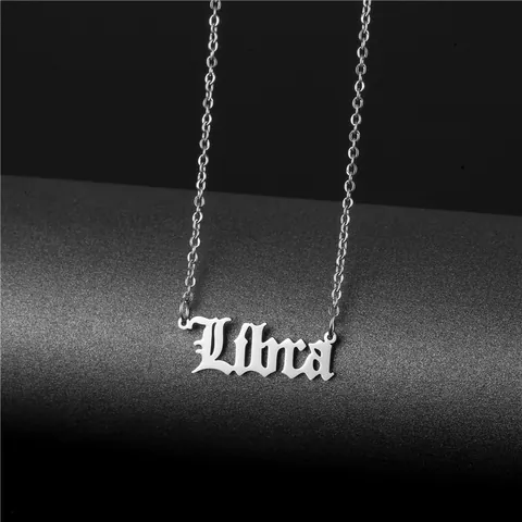 Collana Con Pendente Zodiaco In Acciaio Inossidabile Gotico Per Donna 12 Costellazioni Ariete Toro Gemelli Cancro Leone Vergine