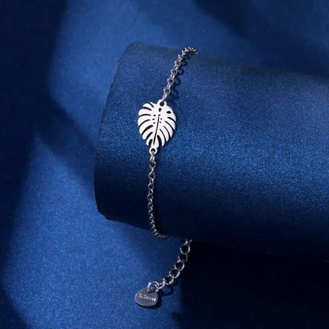 Braccialetto con Ciondoli in Acciaio Inossidabile per Donna Gioielli Minimalisti Hip Hop Rock Pendenti Animali Corona Timone