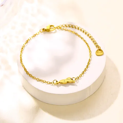 Minimalistische Roestvrijstalen Kat Hond Dier Bedel Armband Dames Goud Zilver Verstelbare Mode Huisdier Sieraden