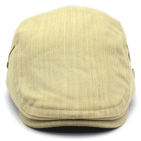 Gorra Plana de Algodón Vintage para Hombre Color Sólido Ajustable Sombrero Ivy Newsboy para Viajes al Aire Libre Parasol