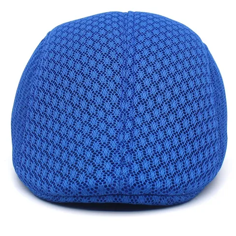 Summer Mesh Breathable Beret Hat Solid Color Flat Cap For Men Women Kids Polyester Ivy Duckbill Sun Hat Parent-Child Hat
