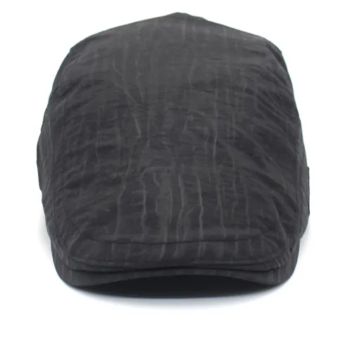 Gorra Plana de Poliéster de Doble Capa Impermeable y Transpirable Para Hombre Mujer Protección UV Ajustable Boina Ivy Estilo Británico