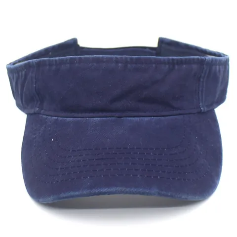 Washed Cotton Sun Visor Hat For Women Men Adjustable Breathable Sport Visor Cap For Tennis Golf Running Outdoor Summer Sun Protection Hat