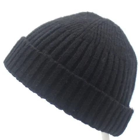 Damen Strickmütze Weiche Wollmischung Rippenstrick Skull Cap Warm Einfarbig Elastisch Umschlag Mütze Für Herbst Winter Outdoor Beanie