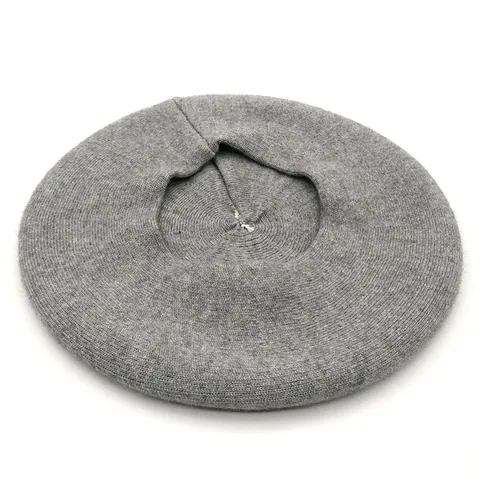 Cappello Basco da Donna in Lana a Maglia Stile Vintage Francese Tinta Unita Caldo Cappello da Pittore per Autunno Inverno Accessorio di Moda
