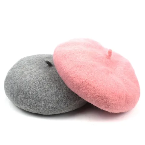 Béret en Coton de Couleur Unie pour Femmes Casquette de Peintre Rétro à la Mode pour Automne Hiver Décontracté Quotidien