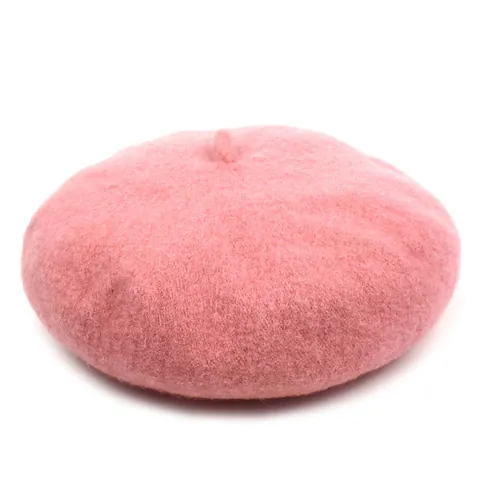 Béret en Coton de Couleur Unie pour Femmes Casquette de Peintre Rétro à la Mode pour Automne Hiver Décontracté Quotidien