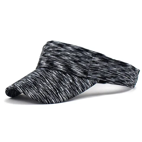 Unisex Sport Sun Visor Cap Adjustable Space Dye Cotton Empty Top Hat For Running Tennis Outdoor Travel Sunshade Headband