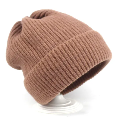 Cuffed Ribbed Knit Beanie For Men Women Winter Warm Solid Color Vertical Striped Soft Woolen Adjustable Skull Cap Hat