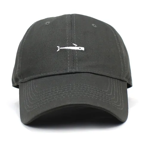 Gorra de Béisbol de Algodón con Bordado de Ballena para Hombre Mujer Ajustable Aire Libre Protección Solar Deporte Casual Diario