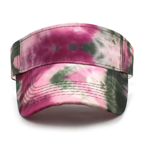 Damen Batik Sonnenvisier Hut Baumwollmischung Verstellbar Atmungsaktiv UV-Schutz Outdoor Sport Strand Mode Sommer Kappe