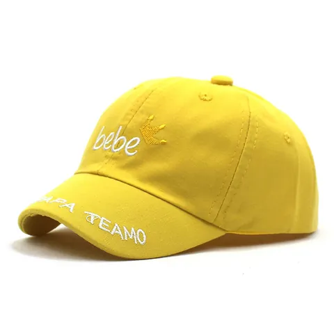 Cute Baby Baseball Cap Embroidered Crown Bebe Letter Sun Hat Adjustable Cotton Outdoor Sport Sunshade Cap For Toddlers Kids